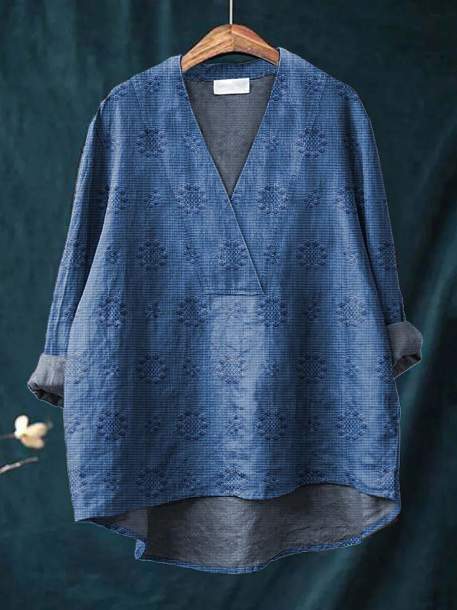 CORINNA | BLUSA CON SCOLLO A V