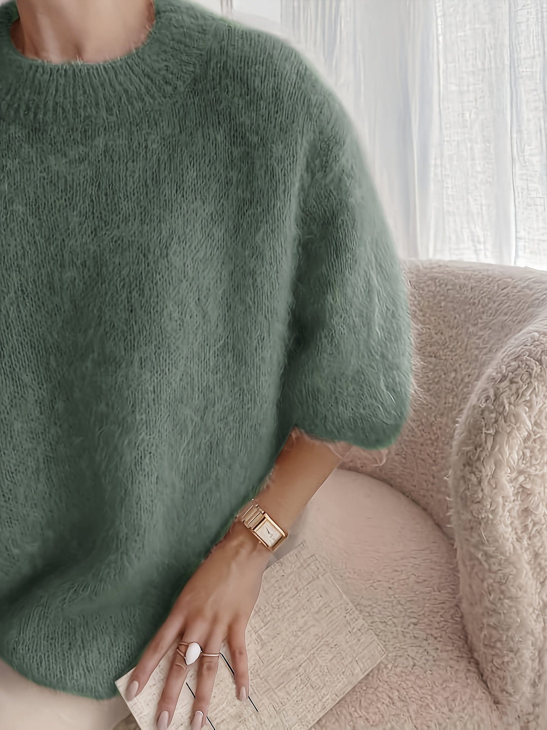 EMBER | MAGLIONE A COLLO ALTO IN MAGLIA