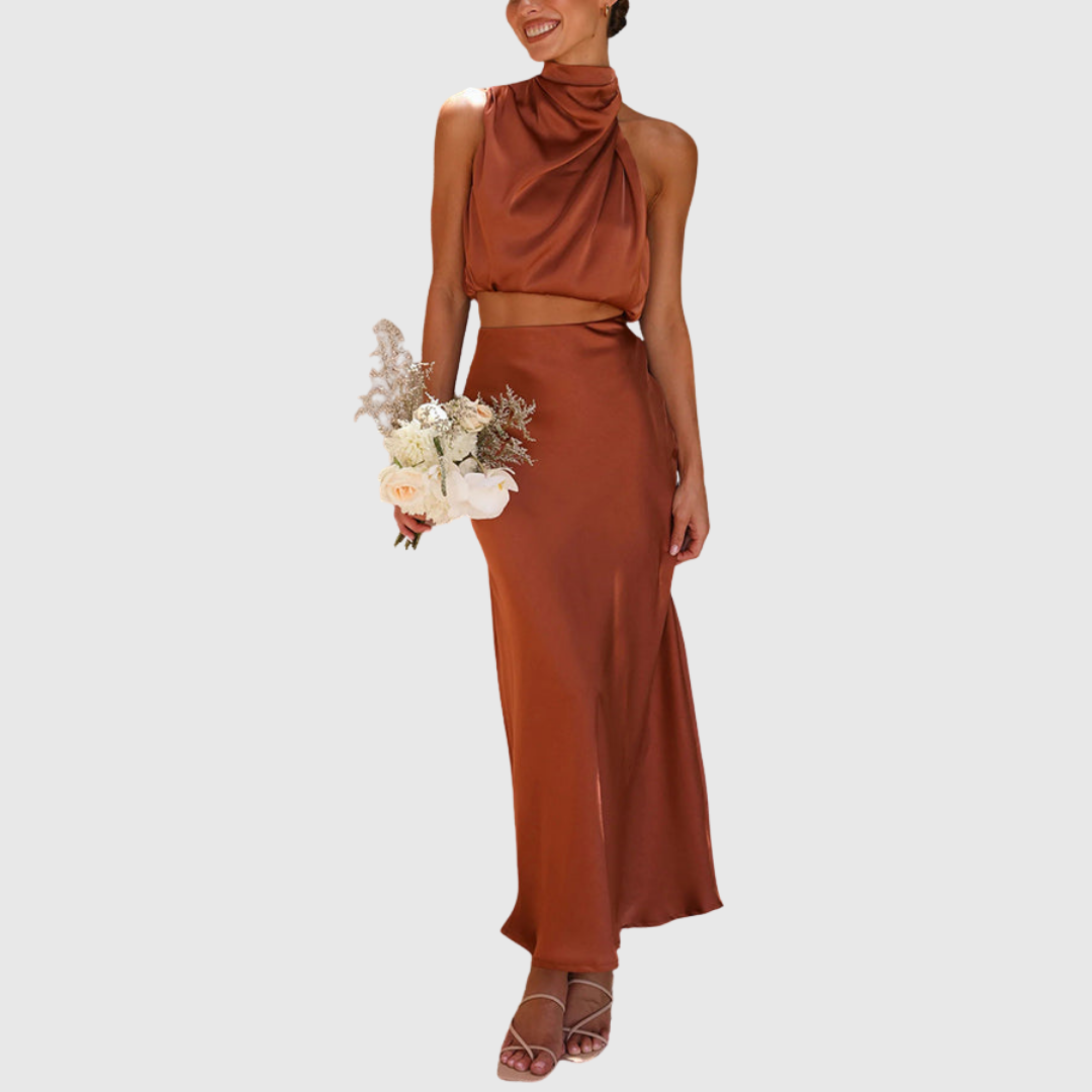 Emily | Set maxi in satin