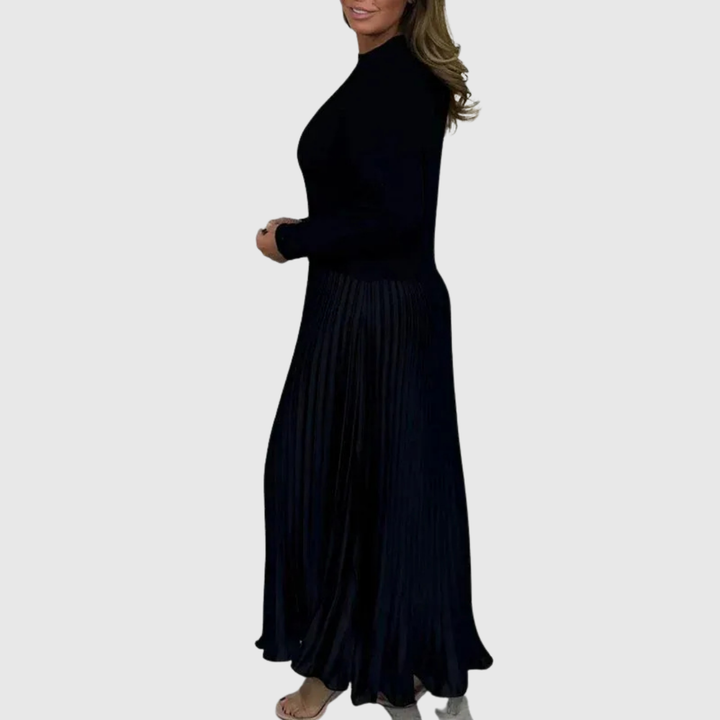 ALARICE | ABITO MAXI CON MAGLIA E GONNA PLISSETTATA