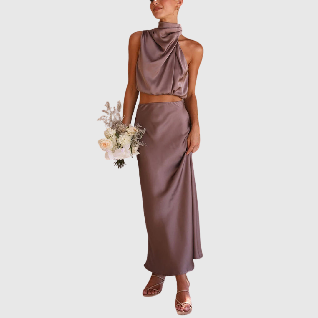 Emily | Set maxi in satin