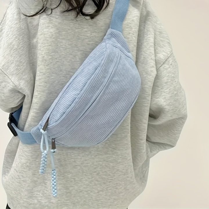 Eleanor | Borsa a Spalla in Velluto a Coste