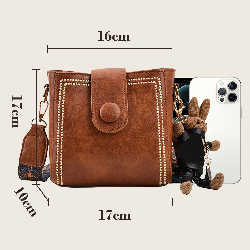 ETHEL | BORSA A SPALLA VINTAGE CON TRACOLLA REGOLABILE
