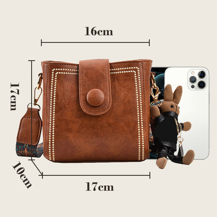 ETHEL | BORSA A SPALLA VINTAGE CON TRACOLLA REGOLABILE