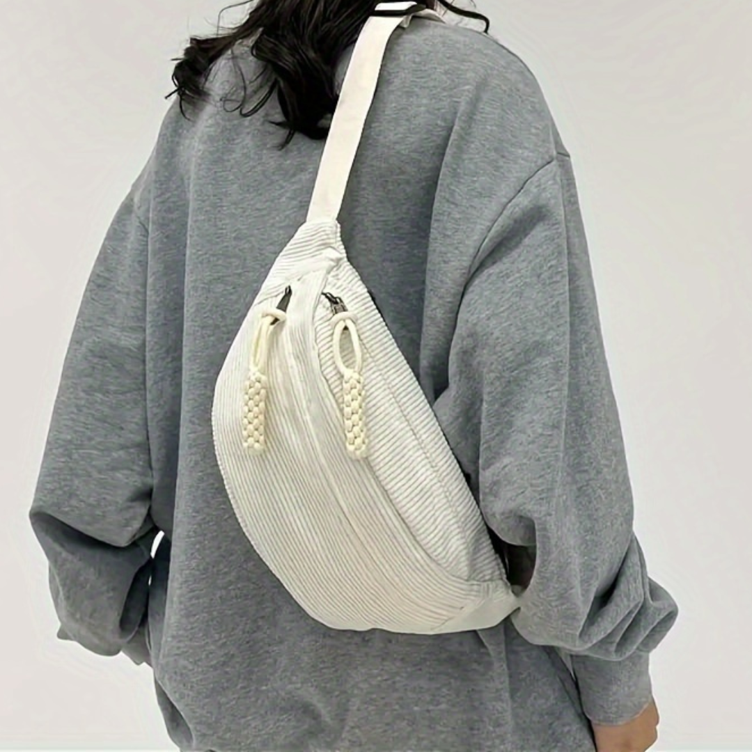 Eleanor | Borsa a Spalla in Velluto a Coste