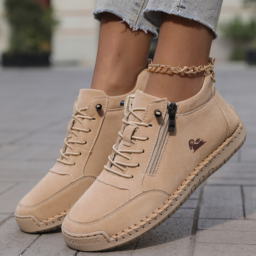 Mila | Scarpe comode con zip laterale
