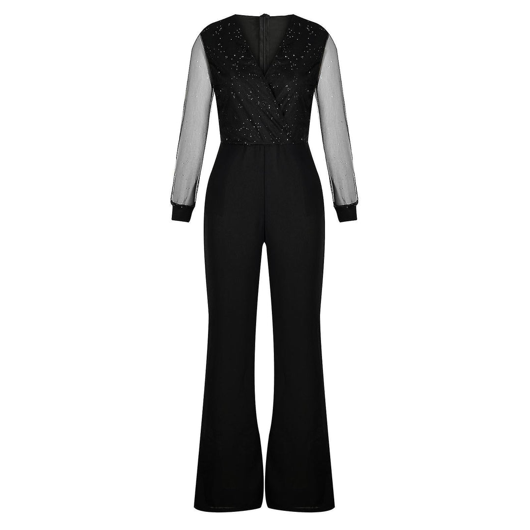 Islie | Tuta Elegante con Maniche Trasparenti