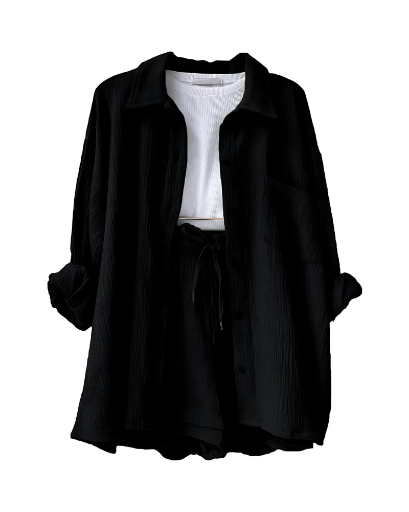 Phoebe | Set estivo in cotone con shorts