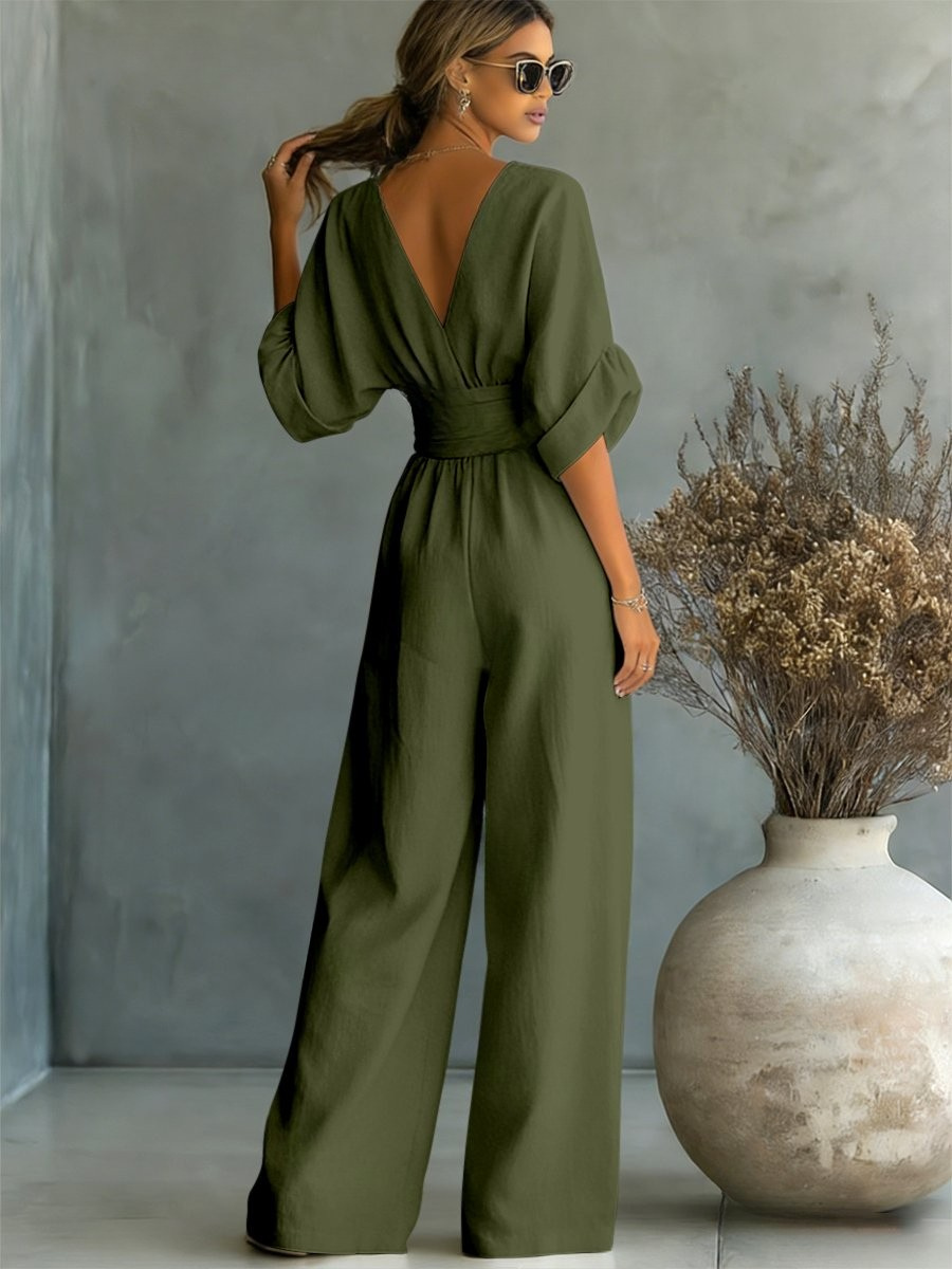 Sofia | Tuta elegante con scollo a V