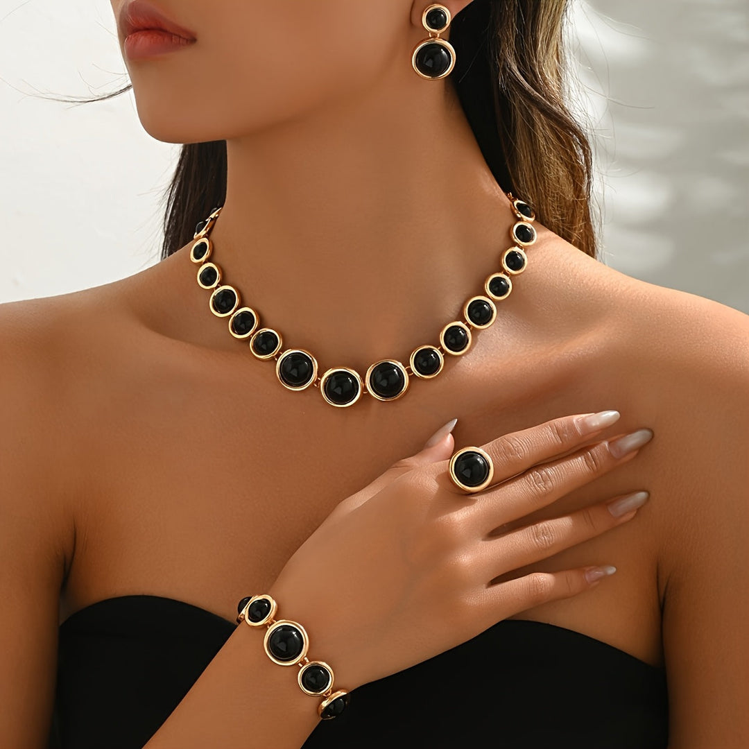 Set di Gioielli Retrò 4 Pezzi