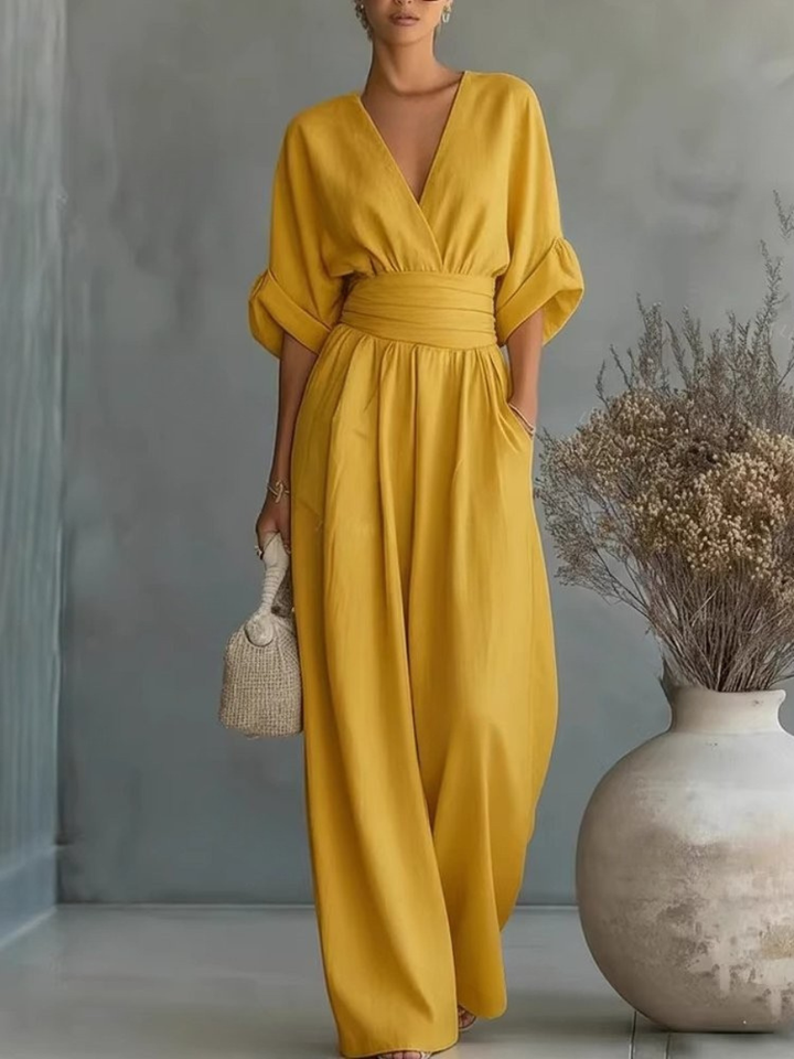 Sofia | Tuta elegante con scollo a V