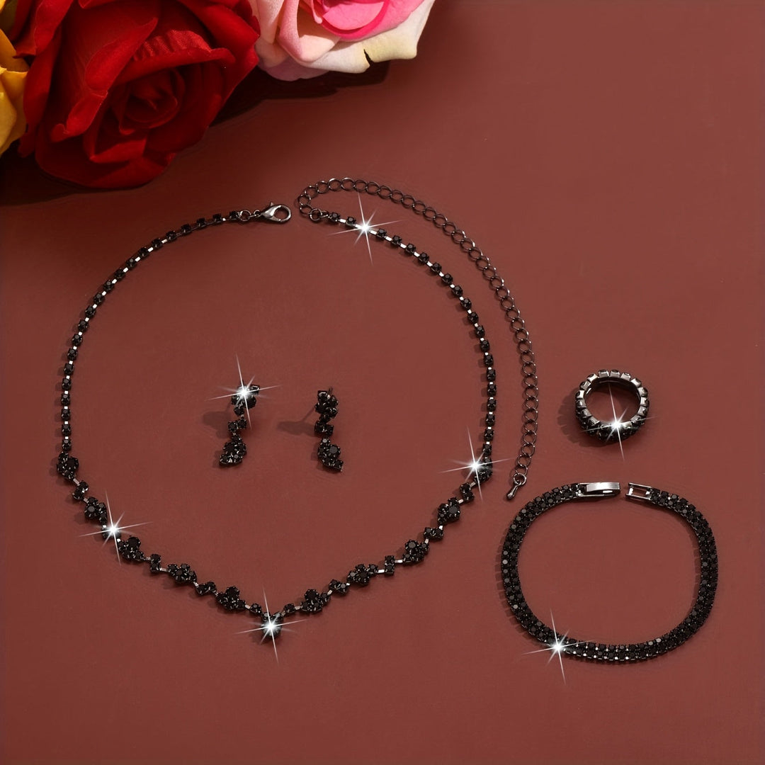 Set di Gioielli Elegante 4 Pezzi