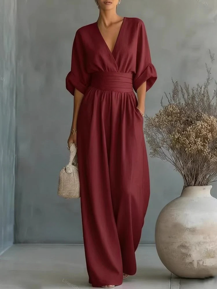 Sofia | Tuta elegante con scollo a V