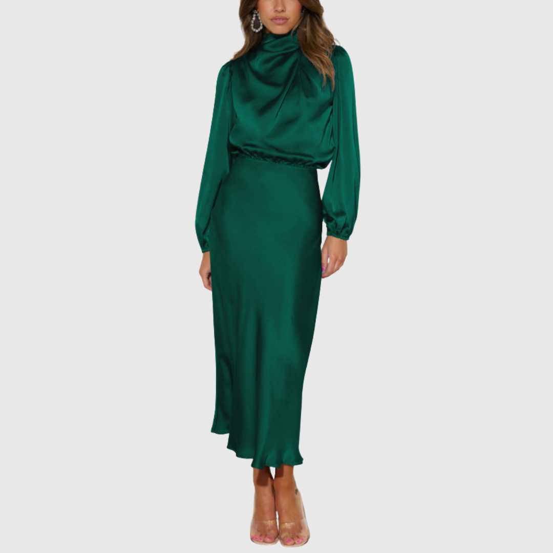 MARISTELLA | ABITO MAXI ELEGANTE IN RASO