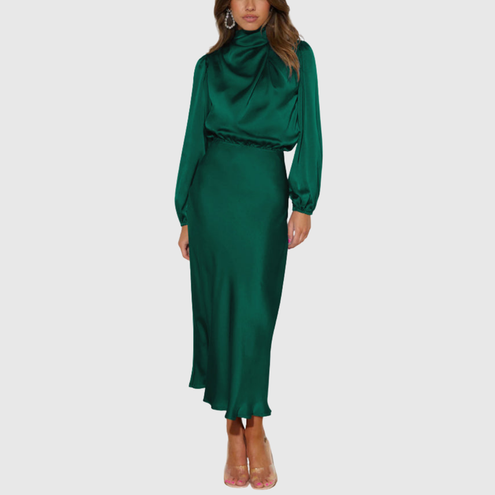 MARISTELLA | ABITO MAXI ELEGANTE IN RASO