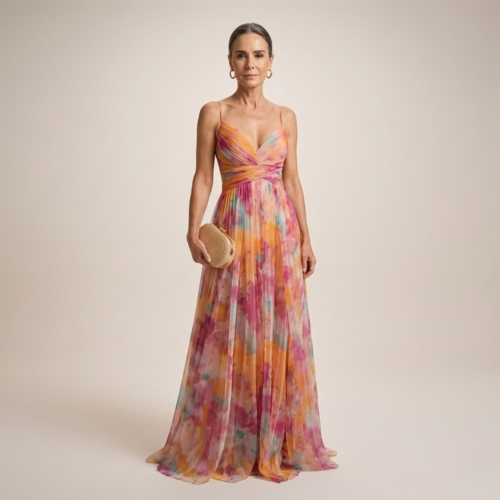 BELLA | ABITO MAXI FLOREALE