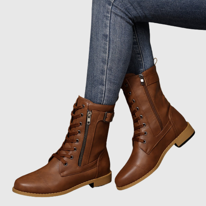 CARMINE | STIVALI IN PELLE CON ZIP LATERALE