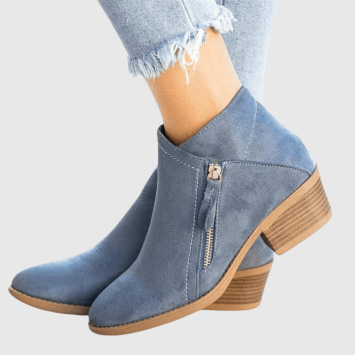 Avenya | Stivaletti in pelle con zip laterale