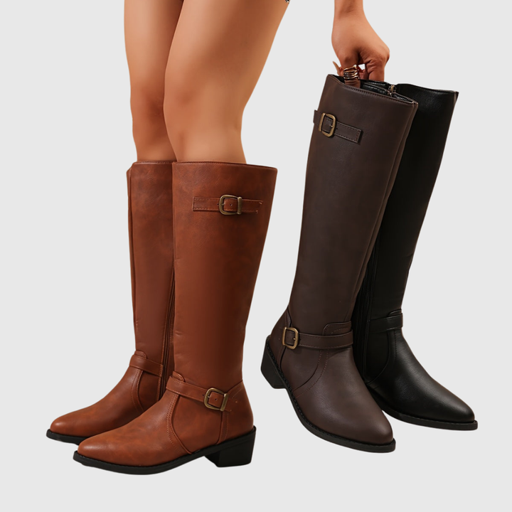 ANASTELLE | STIVALI AL GINOCCHIO STILE EQUESTRE