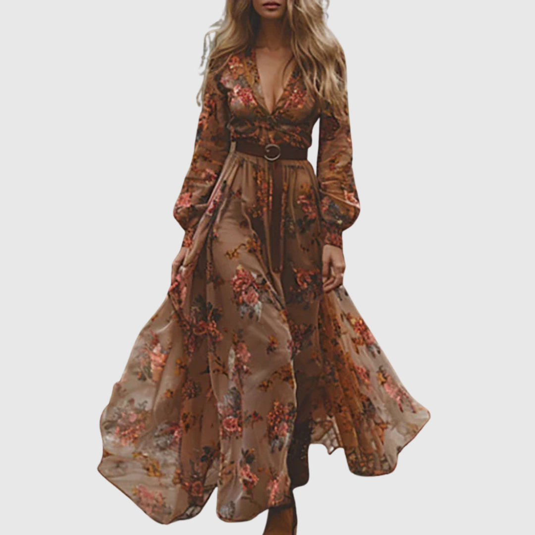 ALINA SOLEIL | ABITO MAXI ROMANTICO BOHO