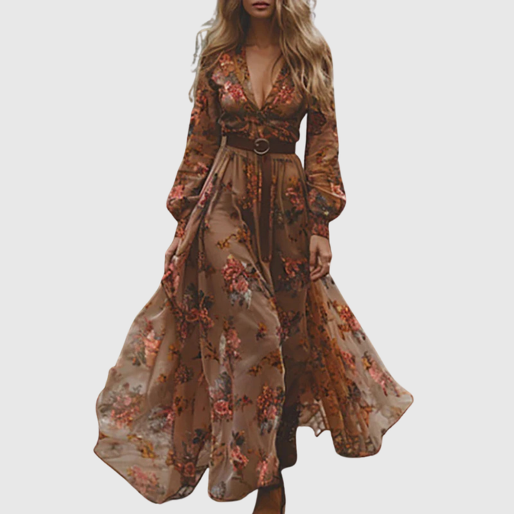 ALINA SOLEIL | ABITO MAXI ROMANTICO BOHO