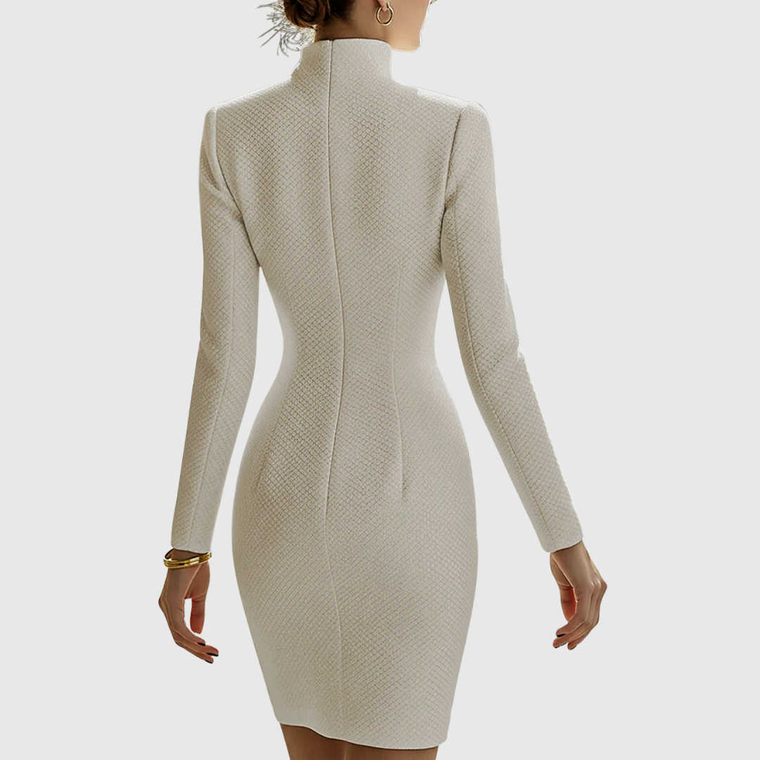 HARRIET | ABITO MINI IN PELLE CON LINEA A CLESSIDRA