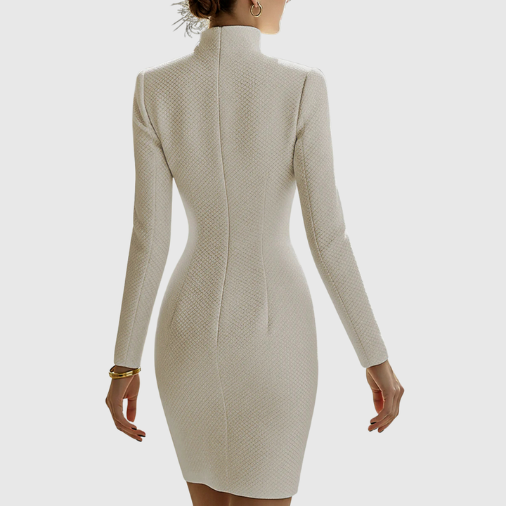 HARRIET | ABITO MINI IN PELLE CON LINEA A CLESSIDRA