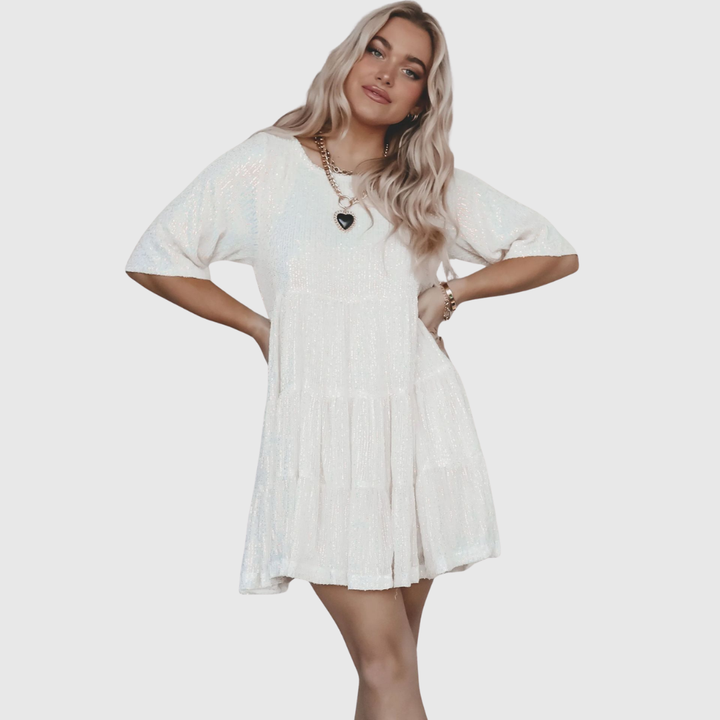 Fianna | Abito Lungo Fluido con Paillettes