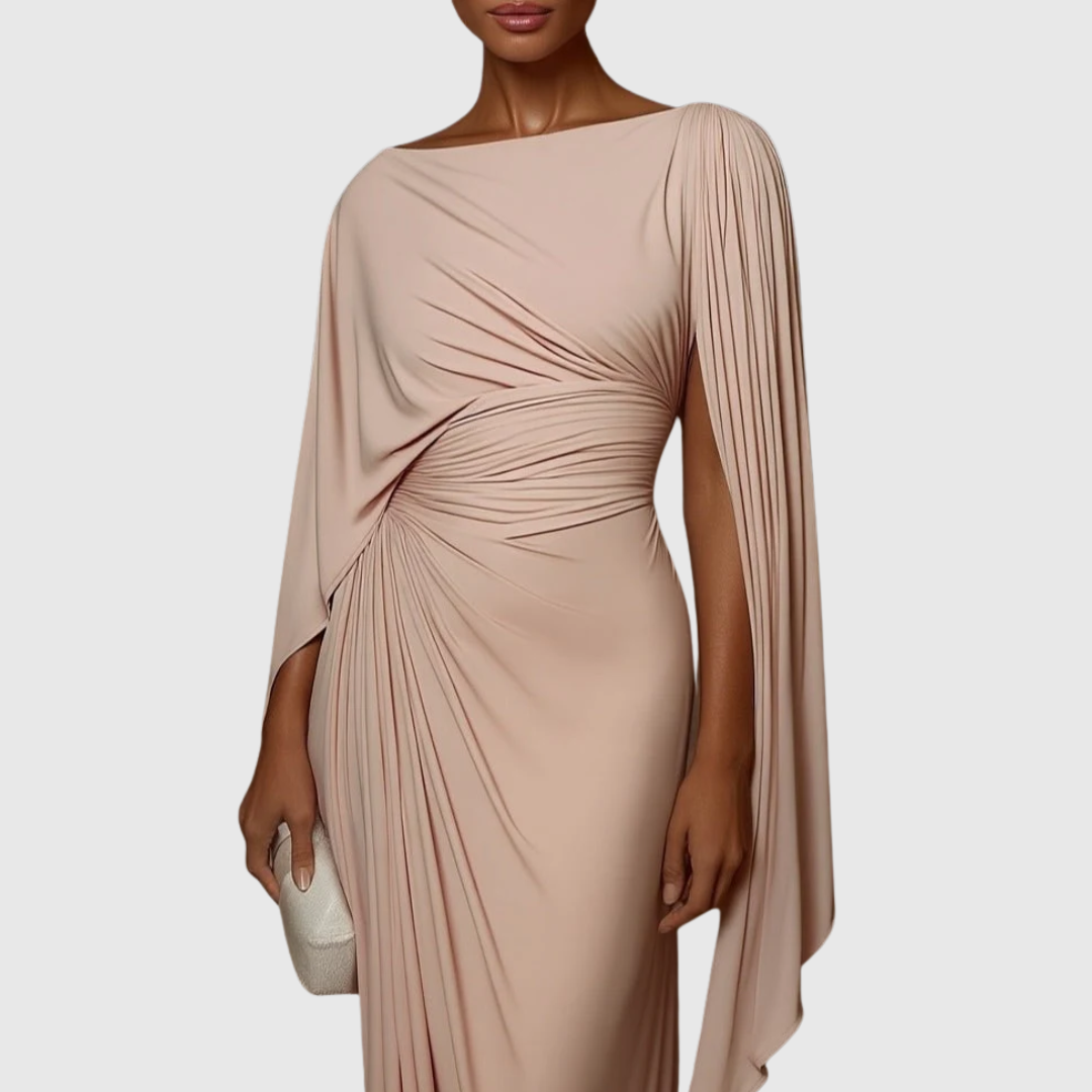 Fiona | Abito Maxi Plissettato