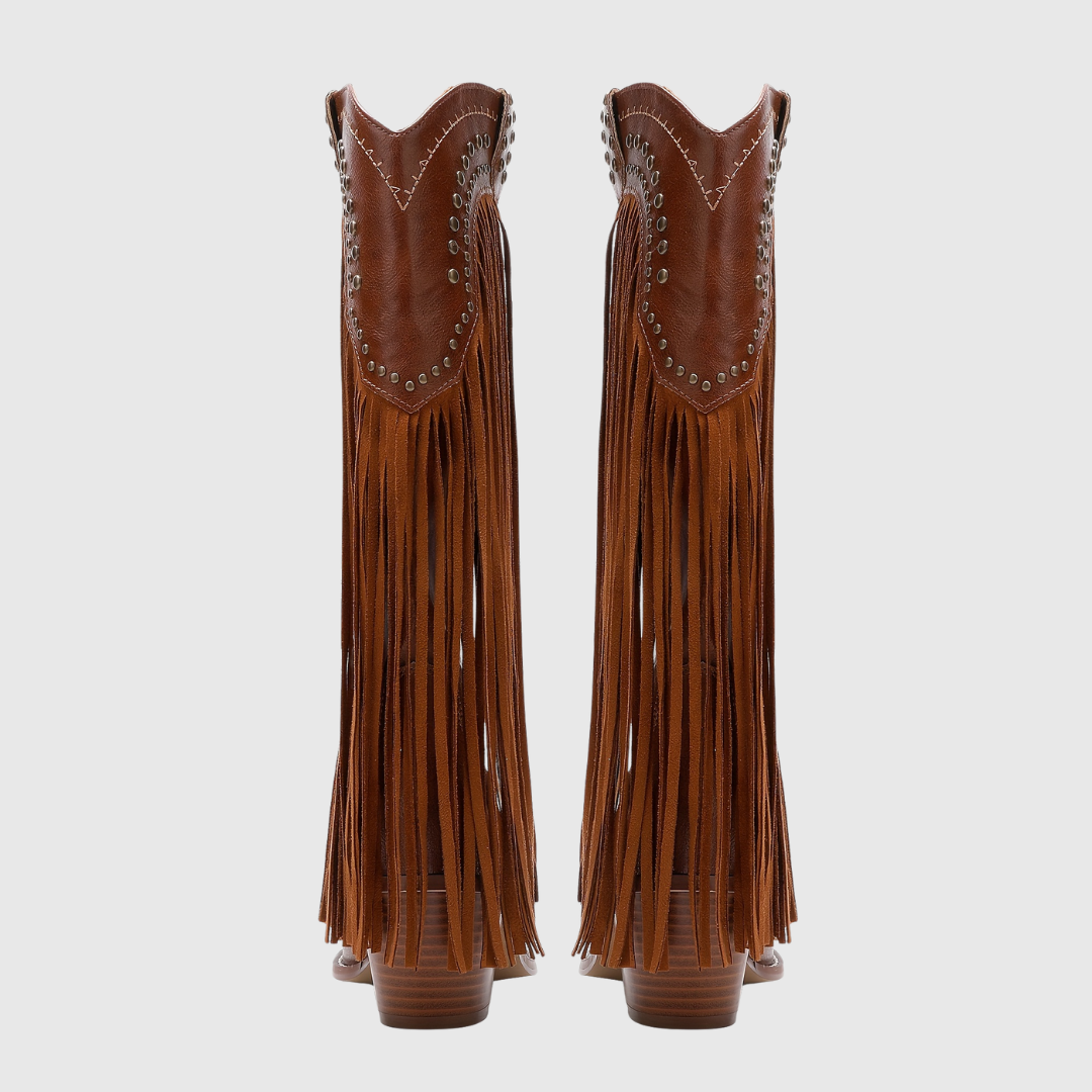 DAMARIS | STIVALI WESTERN CON FRANGE E ZIP