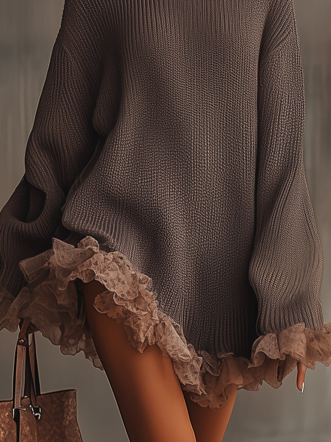 NINA | ABITO IN MAGLIA CON VOLANT