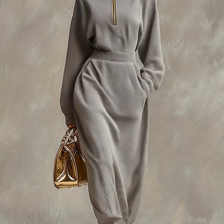 STELLA | ABITO MAXI ELEGANTE CON COLLO ALTO
