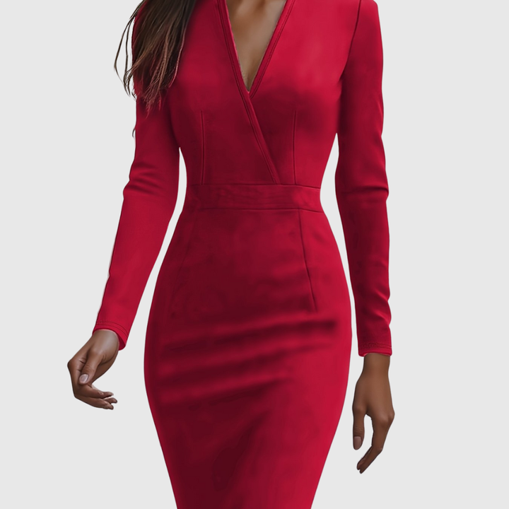 ARABELLA | ABITO ELEGANTE CON SCOLLO A V