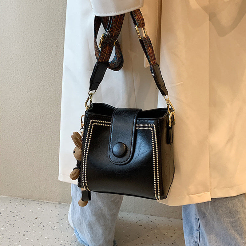 ETHEL | BORSA A SPALLA VINTAGE CON TRACOLLA REGOLABILE