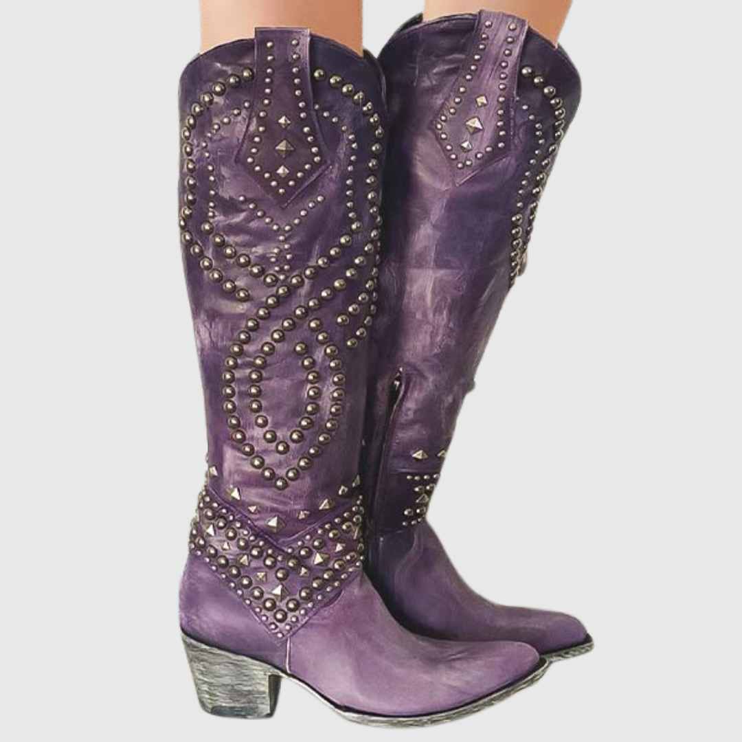 SELIORA | STIVALI ALTI WESTERN DA DONNA