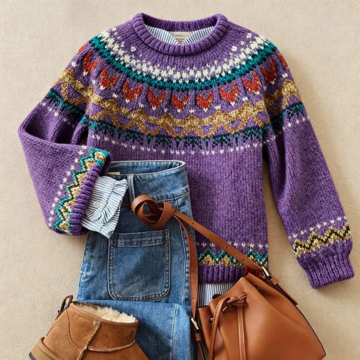 SOLVA | MAGLIONE FAIR ISLE DA DONNA