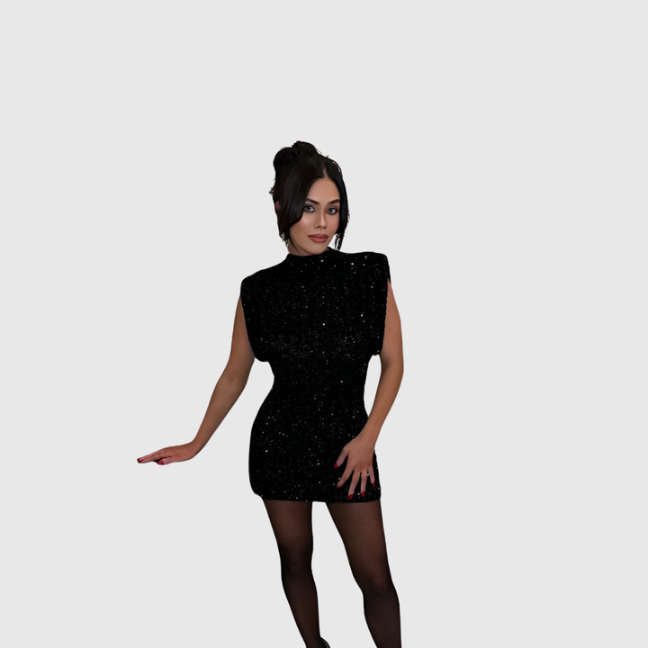 Lucilla | Abito da Sera con Dettagli Luminosi