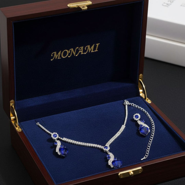 Set Collana e Orecchini con Zirconia