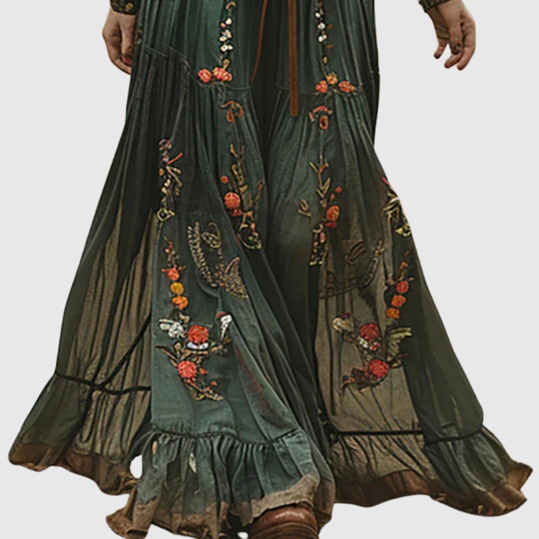 ALINA SOLEIL | ABITO MAXI ROMANTICO BOHO
