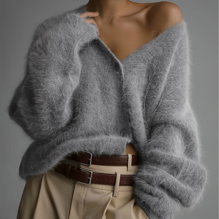 SERIAVI | CARDIGAN CON COLLO A V
