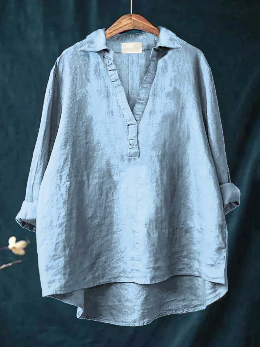 NERINA | BLUSA CON SCOLLO A V