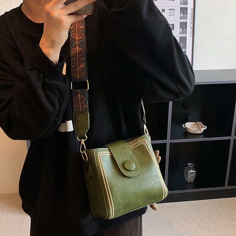ETHEL | BORSA A SPALLA VINTAGE CON TRACOLLA REGOLABILE