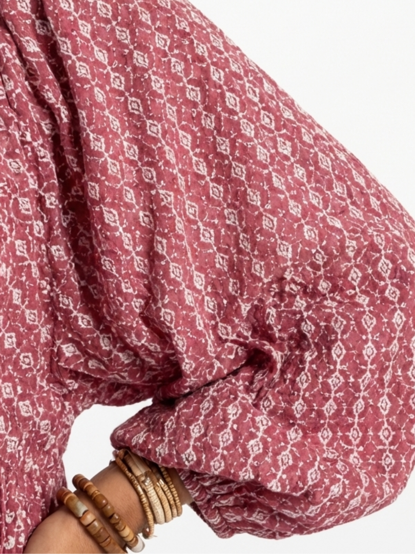 Arlette | Abito Midi con Stampa Geometrica