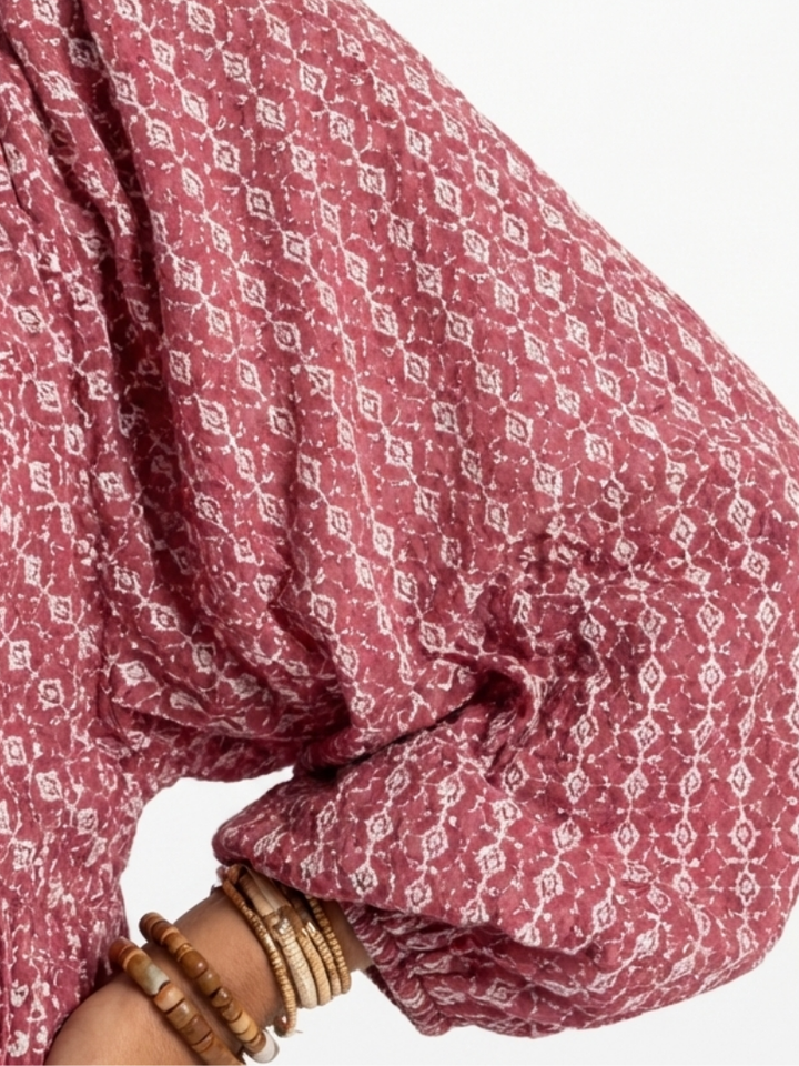 Arlette | Abito Midi con Stampa Geometrica