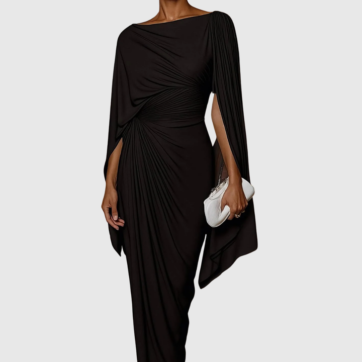 Fiona | Abito Maxi Plissettato