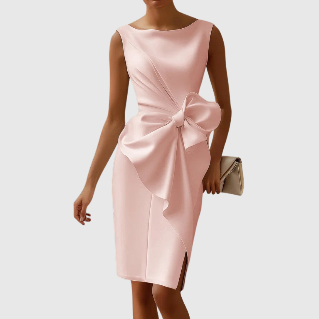 AINSLEY | ABITO MIDI ELEGANTE SENZA MANICHE
