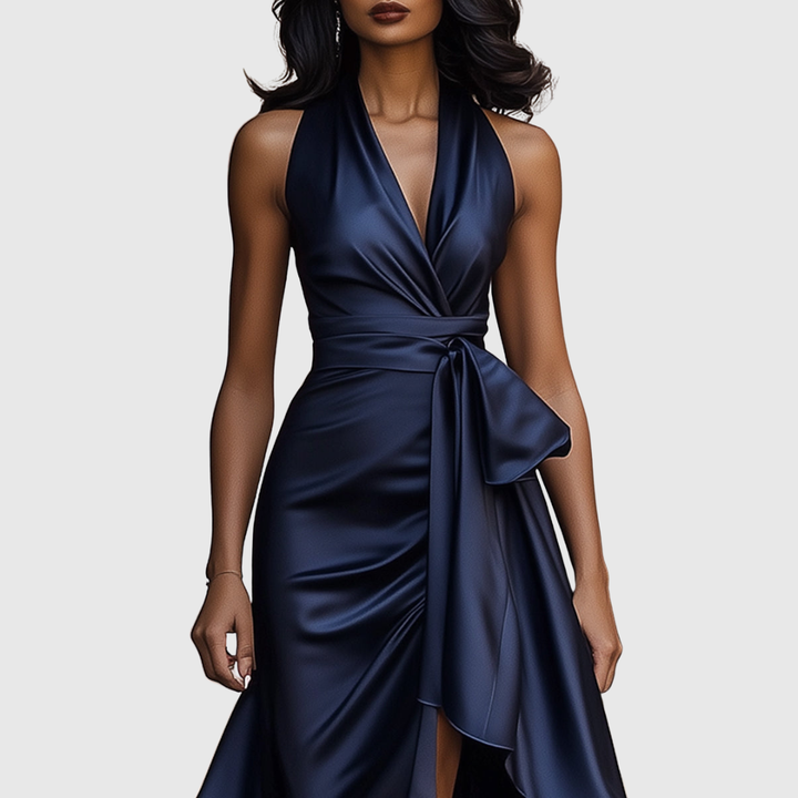 AMELYA | ABITO MAXI DA SERA IN RASO