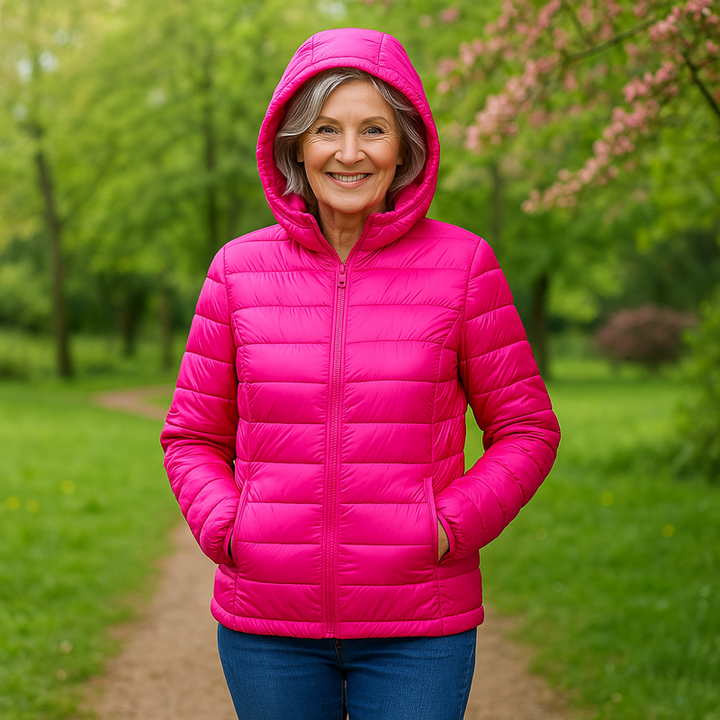 Metta | Giacca imbottita leggera - Rosa fluo