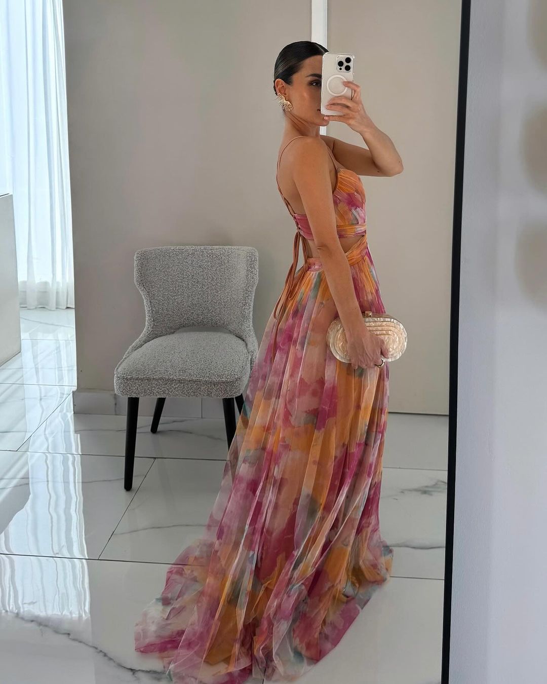 BELLA | ABITO MAXI FLOREALE