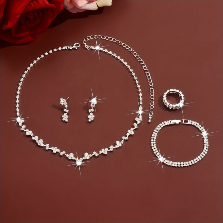 Set di Gioielli Elegante 4 Pezzi